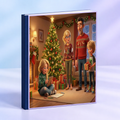Buch-Mockup mit dem Weihnachtsmotiv